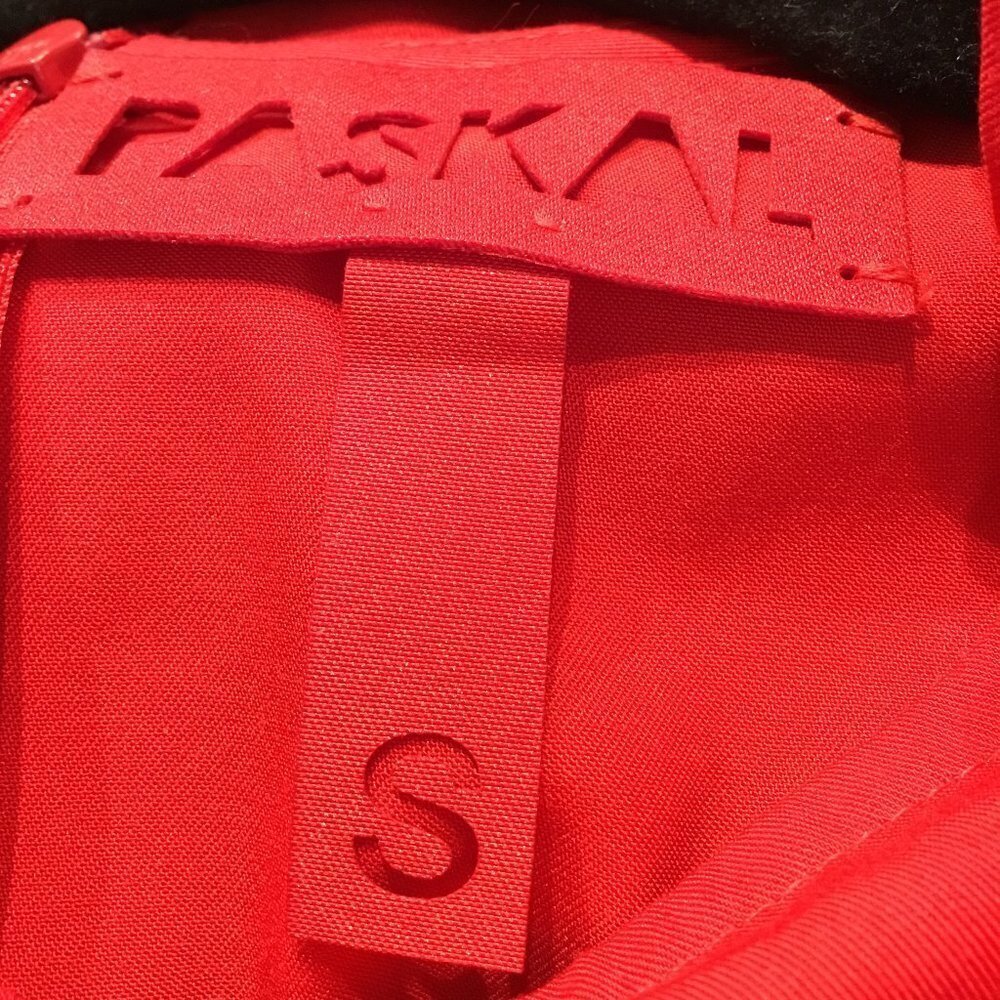 PASKAL Red Cold Shoulder Ruffle Dress - Picture 4 of 5